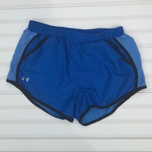 Under Armor Blue Printed Athletic Shorts